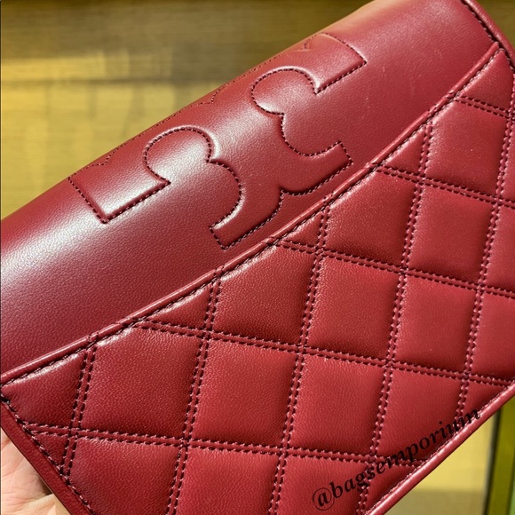 Tory Burch Leather Quilted Crossbody Bag - Picture 13 of 15